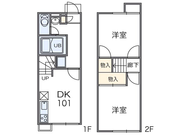 レオパレスＡＫＩＲＡの物件間取画像